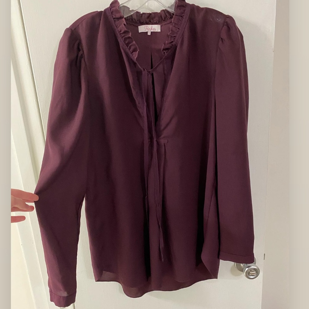 Parker Blouse maroon